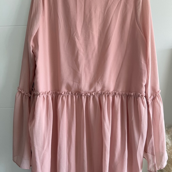 Tobi Pink Babydoll Lace Up Dress - XL - Picture 9 of 9